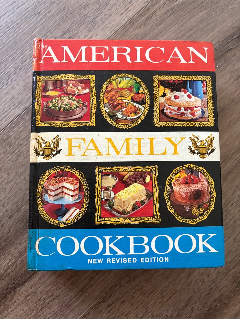 The American Family Cookbook - Classic Red/Blue Cover